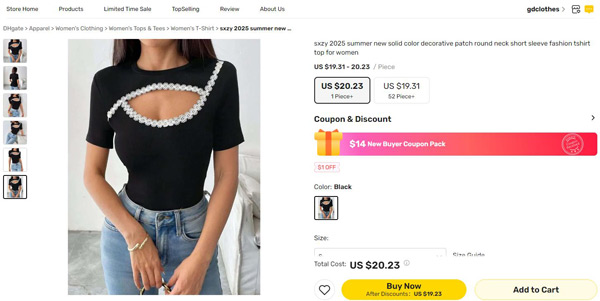 how to buy black t-shirt